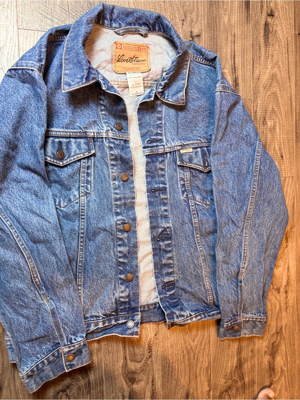 Levi’s Men’s Blue Denim Trucker Jean Jacket Button Front Classic Workwear